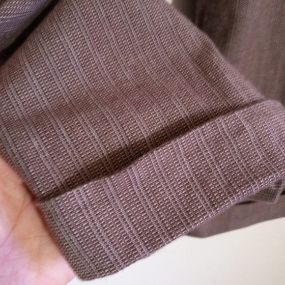 Old Navy brown pleated cropped trousers girls size 14 GUC - Picture 4 of 10